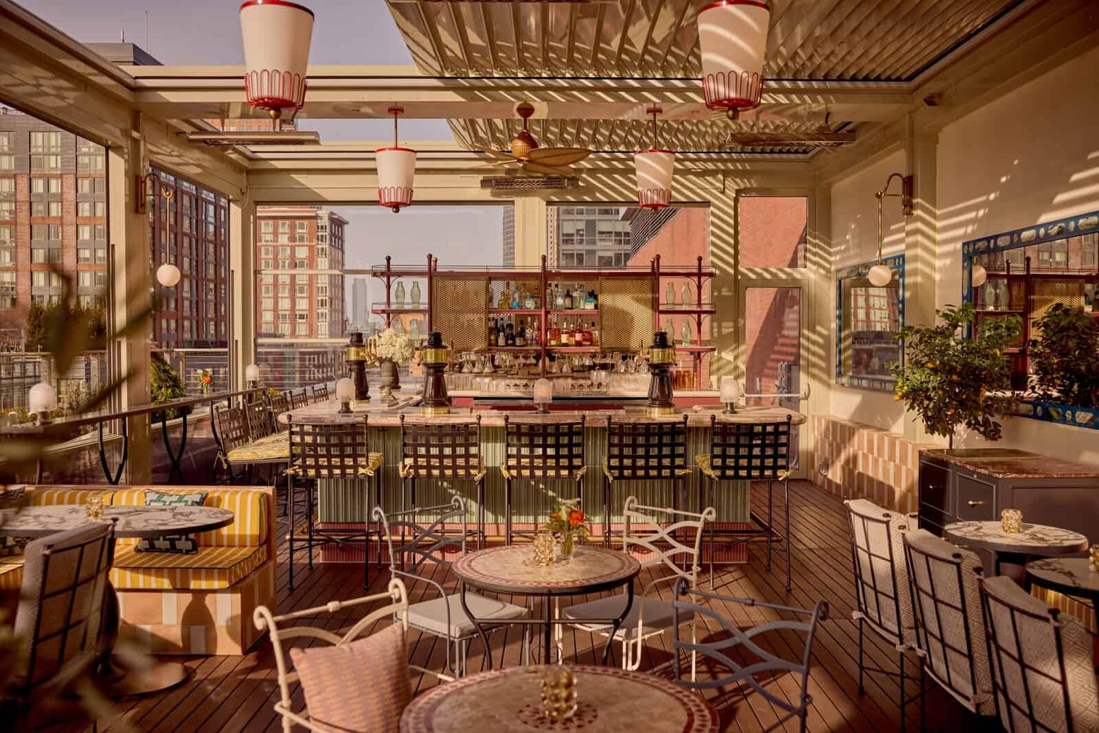 Conrad NY – Restaurant Food & Beverage Public Area Rooftop Bar – Leonessa – FF&E (2)