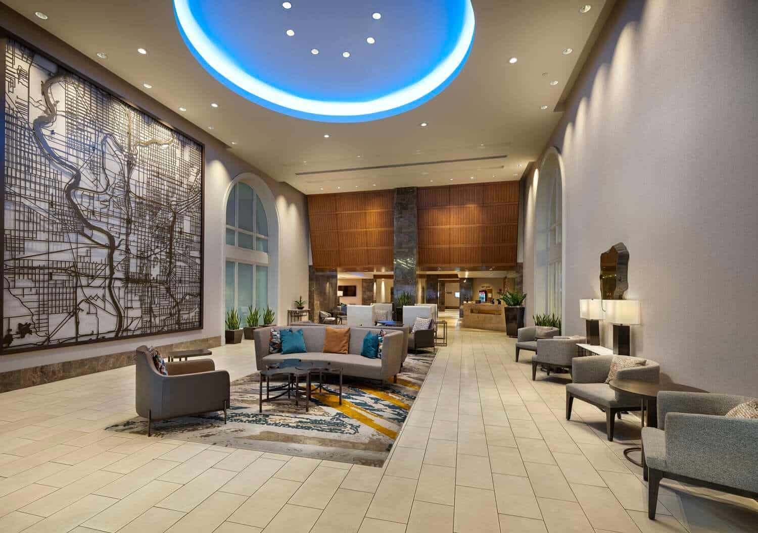 Hilton Indianapolis FF&E lobby 3