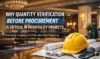 Why Quantity Verification Before Procurement Is Critical in Hospitality Projects