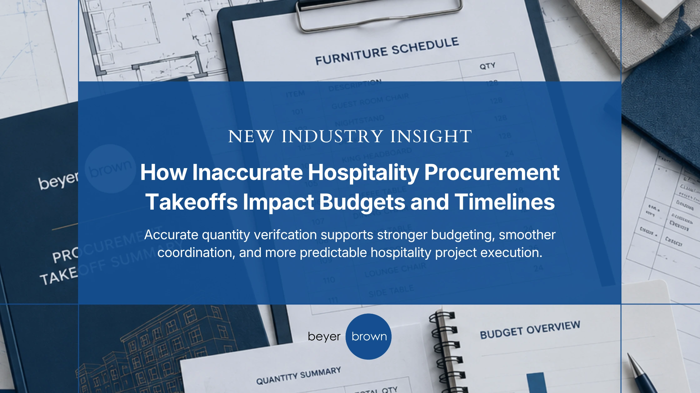 Featured image for “How Inaccurate Hospitality Procurement Takeoffs Impact Budgets and Timelines”