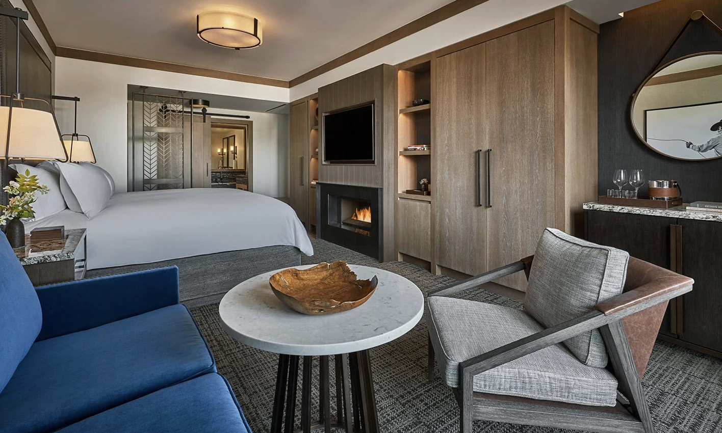 Montage Big Sky luxury guestroom featuring Montague custom hospitality furniture and millwork creating a cohesive sense of place through craftsmanship