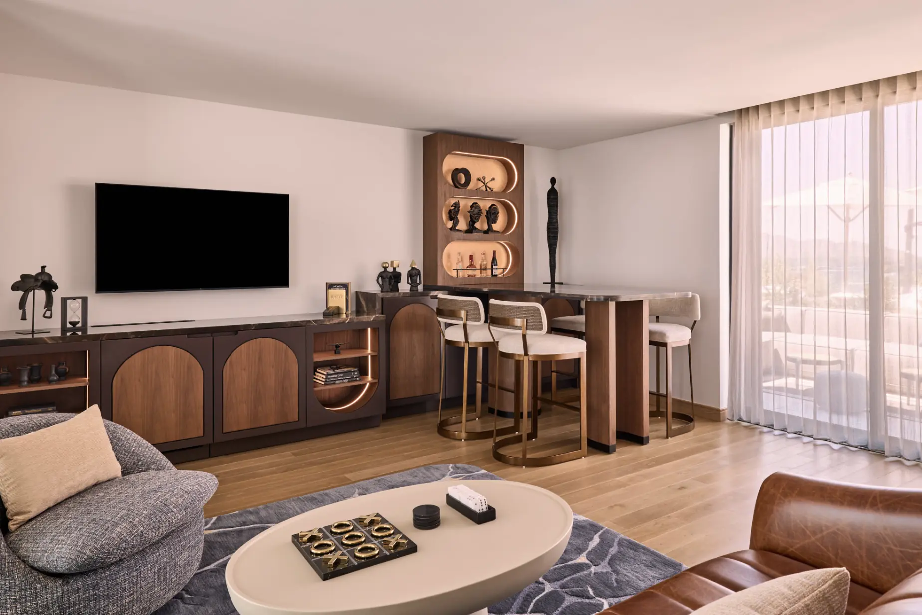 The Remi Scottsdale Autograph Collection suite featuring Montague custom hospitality furniture and millwork built for lasting comfort craftsmanship and design integrity