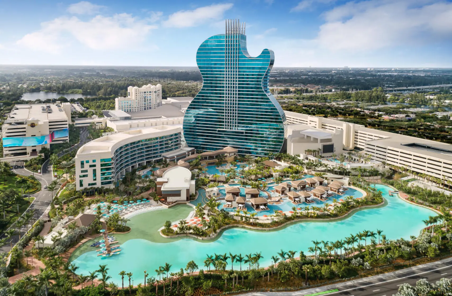 Seminole Hard Rock Hotel Hollywood renovation showcasing coordinated hospitality logistics, project management, FF&E installation, and phased hotel execution by BCI Worldwide.